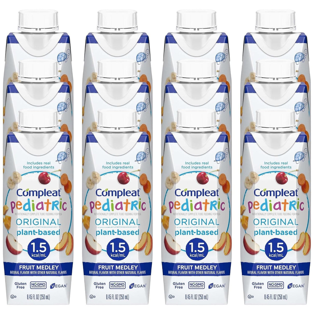 Compleat Pediatric Original Tube Feeding Formula, Fruit Medley, 250 mL