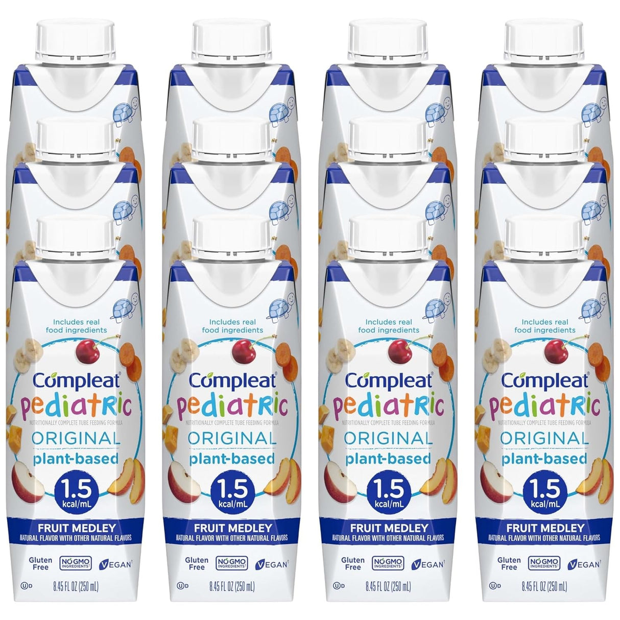 Compleat Pediatric Original Tube Feeding Formula, Fruit Medley, 250 mL