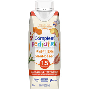 Compleat Peptide 1.5 Pediatric Tube Feeding Formula, Vegetable/Fruit, 1000 mL
