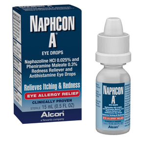 Naphcon-A Allergy Relief Eye Drops, 0.5 fl oz, Sterile - 00065008515 - LL Medico