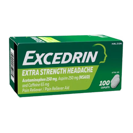 Excedrin Extra Strength Pain Relief Caplets, Acetaminophen 250 mg / Aspirin 250 mg / Caffeine 65 mg