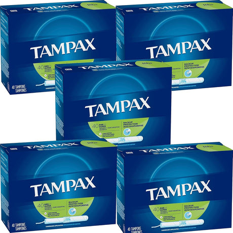 Tampax Super Absorbency Unscented Tampons with Cardboard Applicator