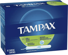 Tampax Super Absorbency Unscented Tampons with Cardboard Applicator