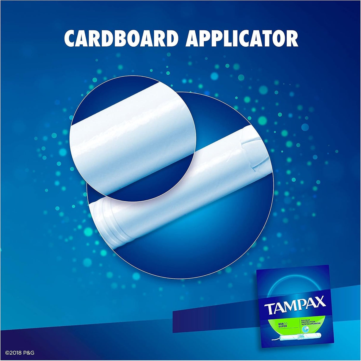 Tampax Super Absorbency Unscented Tampons with Cardboard Applicator