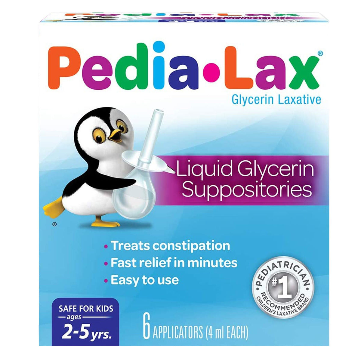 Pedia-Lax Liquid Glycerin Suppositories for Kids, Glycerin, 2.8 Gram - 00132019012 - LL Medico