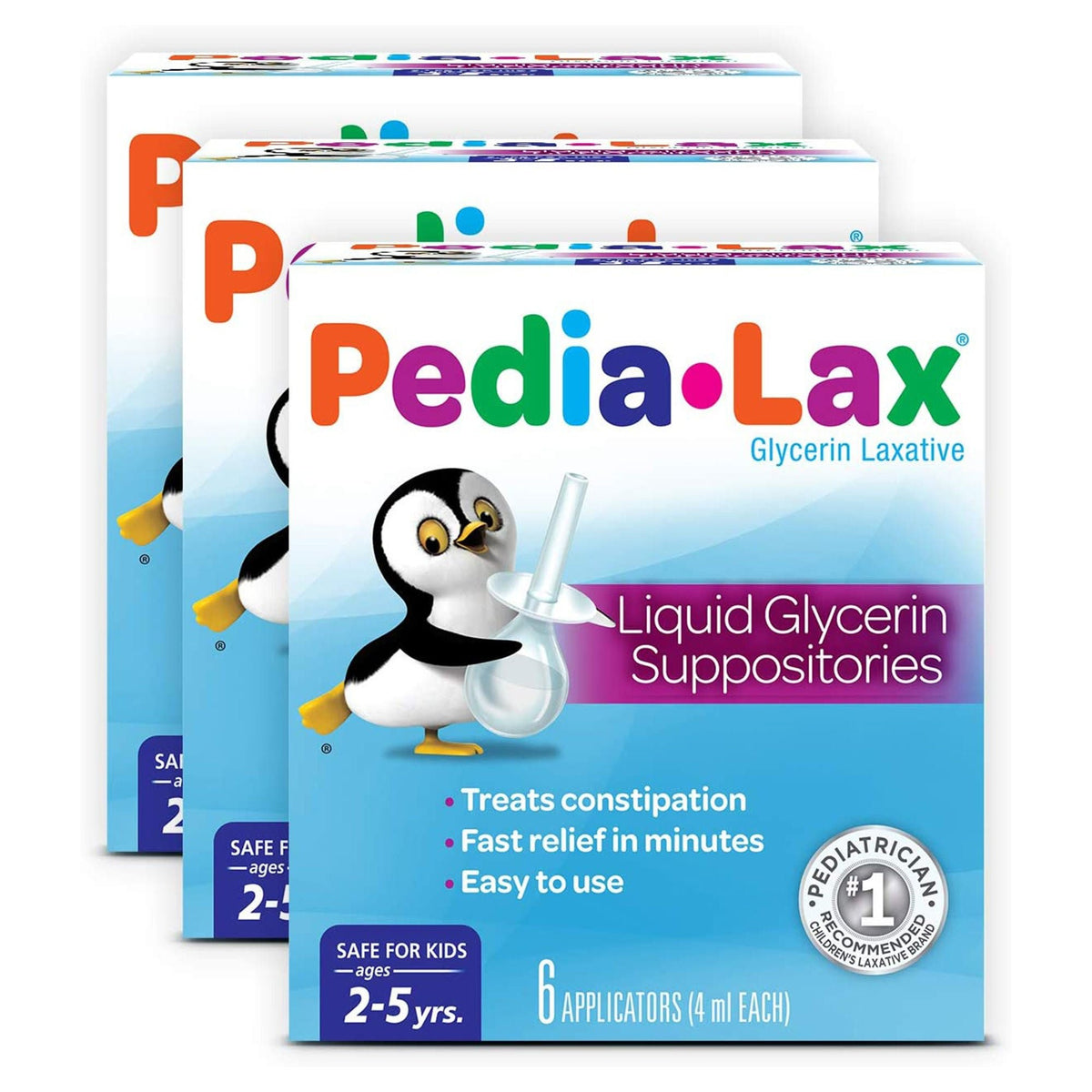 Pedia-Lax Liquid Glycerin Suppositories for Kids, Glycerin, 2.8 Gram - 00132019012 - LL Medico