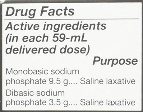 Pedia-Lax Enema, Monobasic Sodium Phosphate / Dibasic Sodium Phosphate, 2.25 oz - 00132020220 - LL Medico