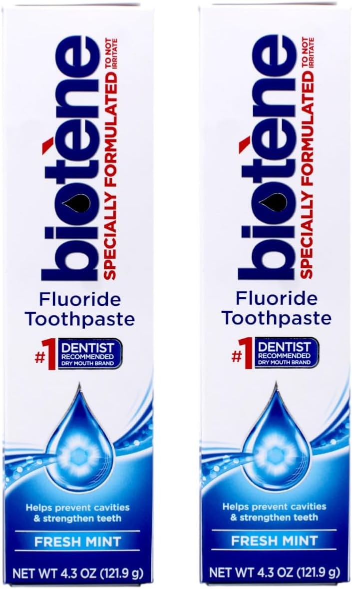 Biotène Fluoride Toothpaste, Fresh Mint, 4.3 oz