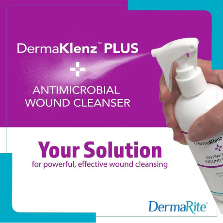 DermaRite's DermaKlenz PLUS Wound Cleanser - Spray Bottle, 8 oz.