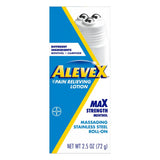 AleveX Pain Relieving Lotion, Max Strength Menthol, Roll-On, 2.5 oz - 00280005001 - LL Medico