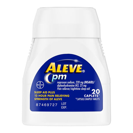 Aleve PM Pain Reliever & Nighttime Sleep Aid Caplets, Naproxen Sodium, 220 mg