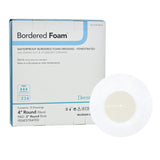 Dermarite BorderedFoam Adhesive with Border Foam Dressing, 4-Inch Round