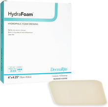 Dermarite HydraFoam Hydrophilic Foam Dressing, Sterile, Nonadhesive, 4 x 4.25" - 00295E - LL Medico
