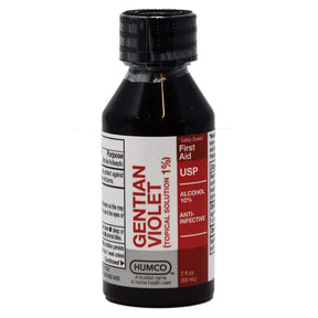 Humco Gentian Violet First Aid Antibiotic, 1% Topical Liquid, 2 oz Bottle - 00395100392 - LL Medico