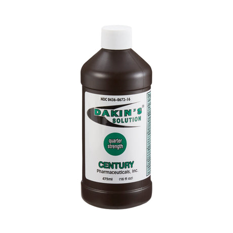 Dakin's Solution Quarter Strength, Wound Cleanser, Antimicrobial, NonSterile, 16 oz - 00436067216-Single - LL Medico