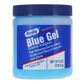 Rugby Menthol Topical Pain Relief Gel, 2%, 8 oz Jar - 00536106139 - LL Medico