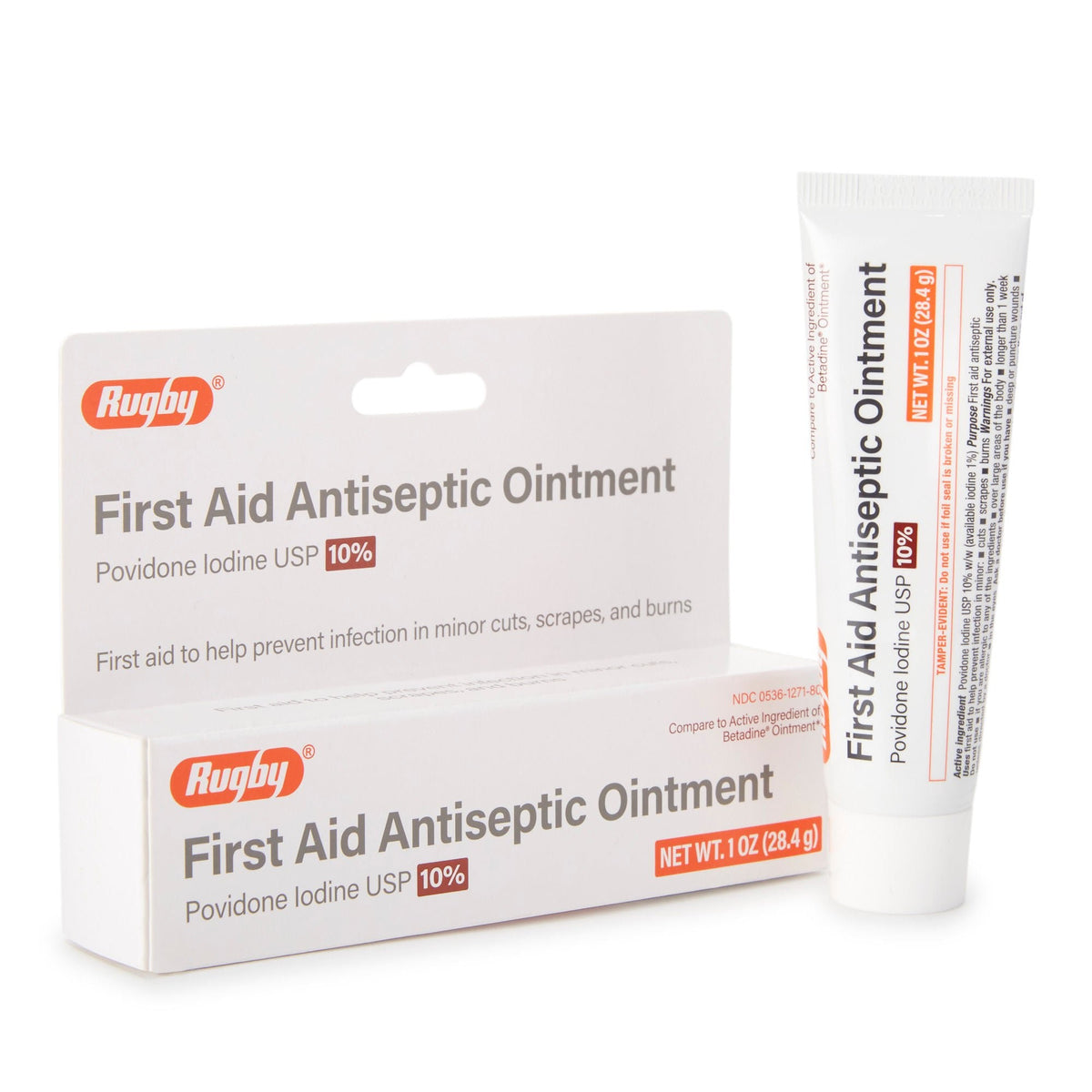 Rugby Povidone-Iodine Antiseptic Ointment, 1 oz - 00536127180 - LL Medico