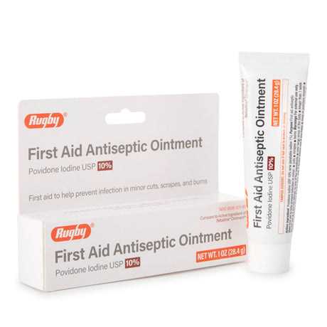 Rugby Povidone-Iodine Antiseptic Ointment, 1 oz - 00536127180 - LL Medico