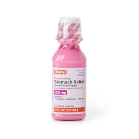 Rugby Bismuth Subsalicylate Anti-Diarrheal, 525 mg, Oral Suspension, 8 oz - 00536128636 - LL Medico