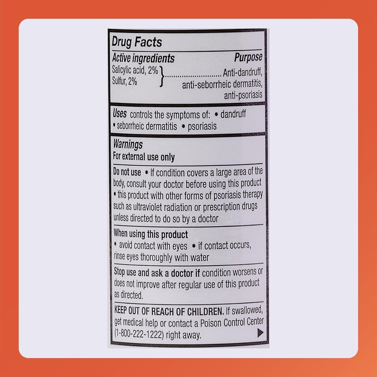 Rugby Sebex Medicated Dandruff, Seborrheic Dermatitis & Psoriasis Shampoo, Unscented, 4 fl oz
