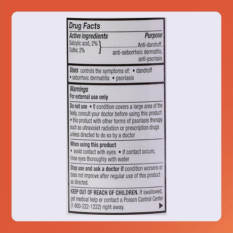 Rugby Sebex Medicated Dandruff, Seborrheic Dermatitis & Psoriasis Shampoo, Unscented, 4 fl oz