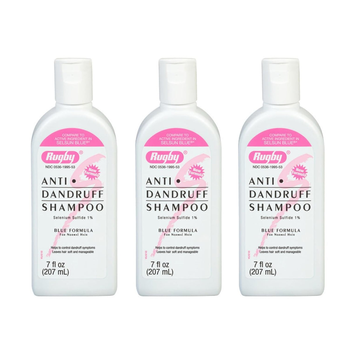 Rugby Anti-Dandruff Shampoo, Selenium Sulfide 1%, 7 fl oz