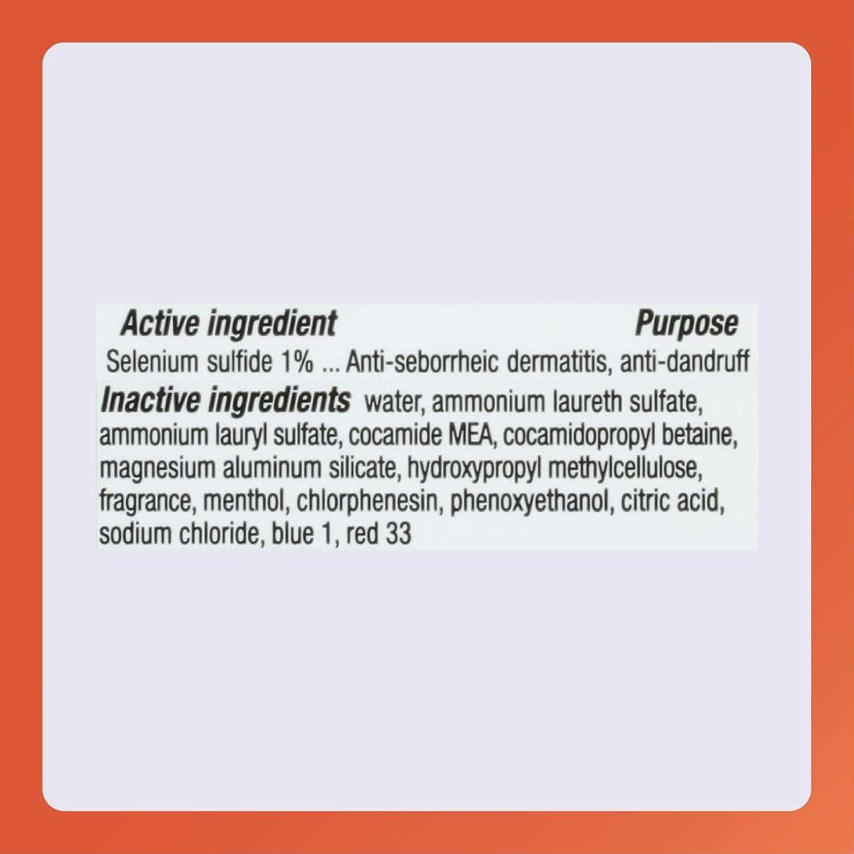Rugby Anti-Dandruff Shampoo, Selenium Sulfide 1%, 7 fl oz