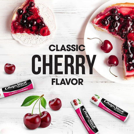 ChapStick Classic Cherry Skin Protectant Lip Balm, 0.15 oz Stick