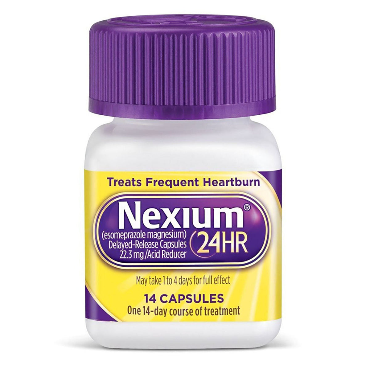 Nexium 24HR Acid Reducer Heartburn Relief Capsules, Esomeprazole 20 mg - 00573245042 - LL Medico