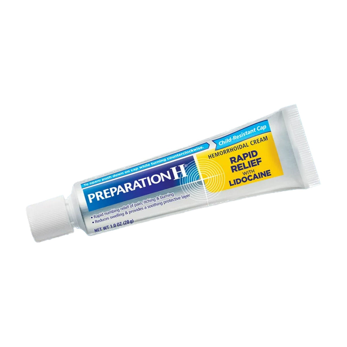 Preparation H Rapid Relief Hemorrhoidal Cream with Lidocaine, 1 oz Tube - 00573284310 - LL Medico