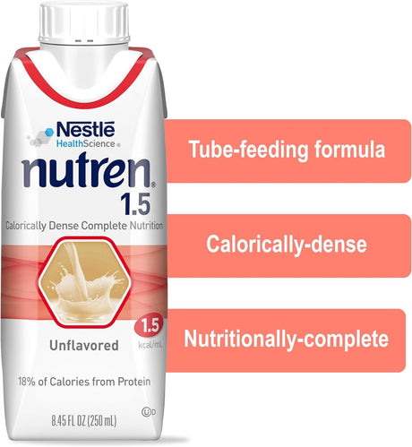Nutren 1.5 Tube Feeding Formula, Unflavored, 250 mL