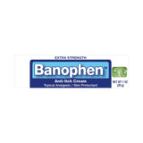 Banophen Anti-Itch Cream, Diphenhydramine HCl / Zinc Acetate 2% - 0.1%, 1 oz Tube - 00904535431 - LL Medico