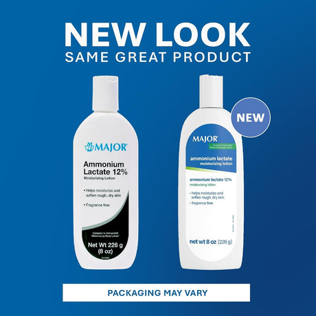 Major Ammonium Lactate 12% Moisturizing Lotion, Fragrance Free, Unscented
