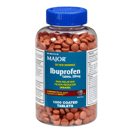Major Ibuprofen Pain Relief, 200 mg, Tablet