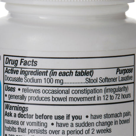 Major Docusate Sodium Stool Softener, 100 mg, Tablet