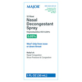 Major Oxymetazoline Nasal Decongestant Spray, 0.05%, 30 mL Bottle - 00904742730 - LL Medico