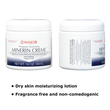 Minerin Creme Therapeutic Moisturizer, 16-ounce jar