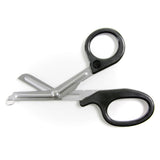 McKesson Utility Scissors, Office Grade, 7.25" Length, Stainless Steel / Plastic, Non-Sterile, Finger Ring Handle, Angled Blunt Tip / Blunt Tip - 01-320BKGM - LL Medico