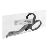 McKesson Utility Scissors, Office Grade, 7.25" Length, Stainless Steel / Plastic, Non-Sterile, Finger Ring Handle, Angled Blunt Tip / Blunt Tip - 01-320BKGM - LL Medico