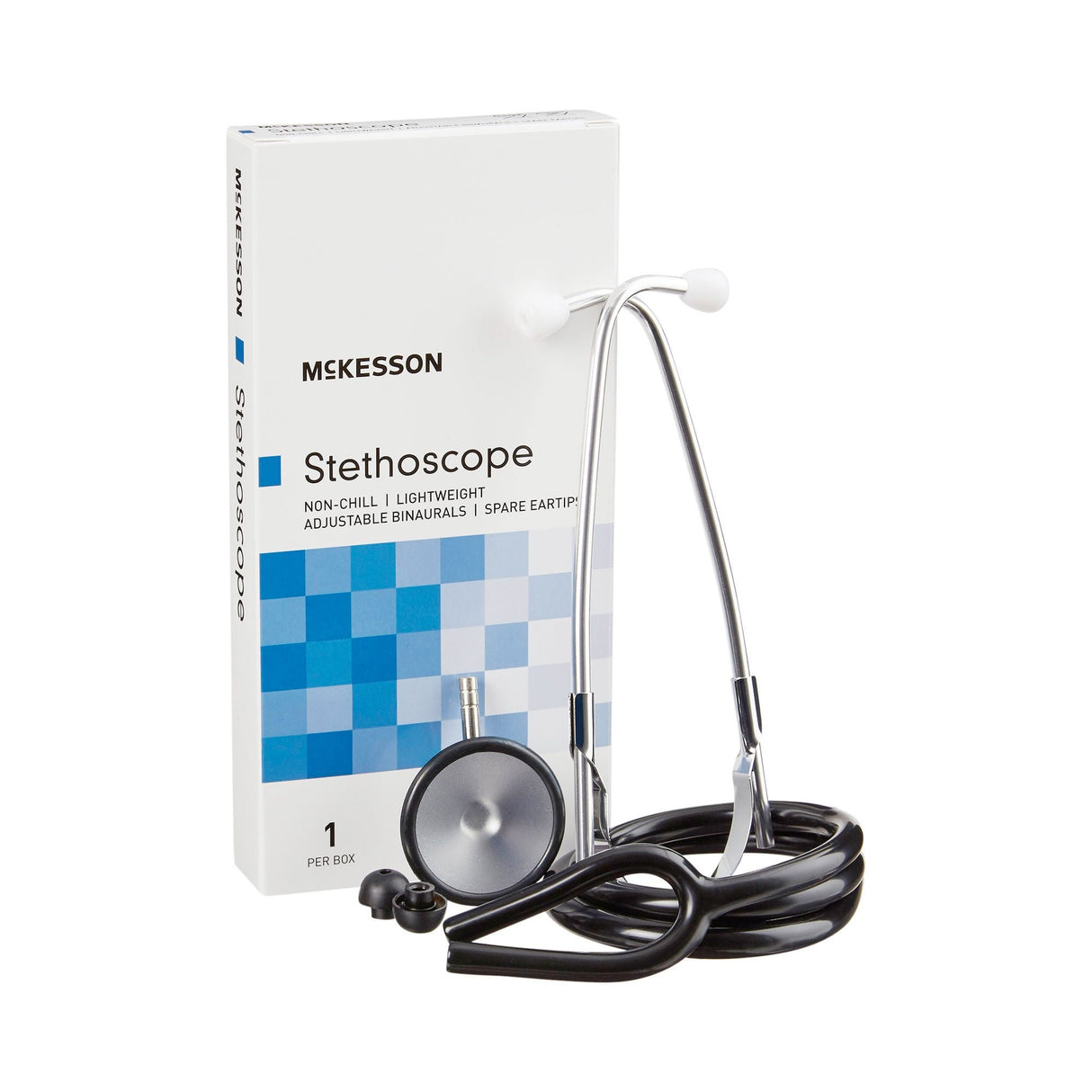 McKesson Stethoscope, Black, 21", Single Head
