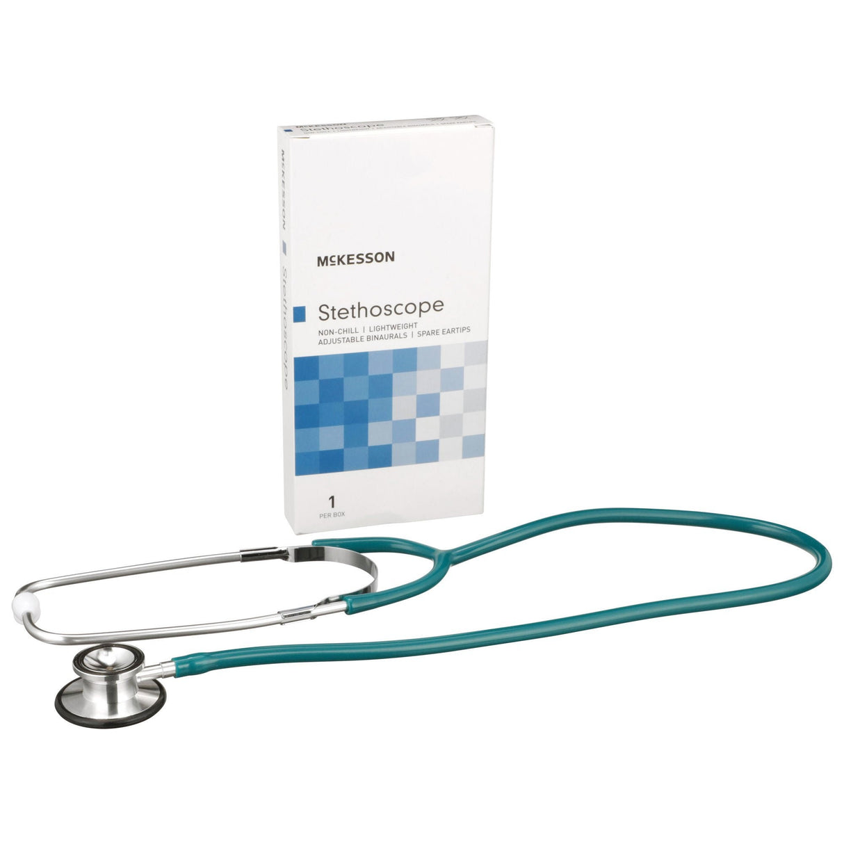 McKesson Classic Dual Head Stethoscope, Teal, 22"