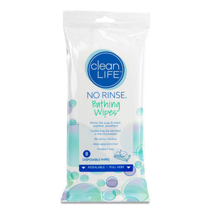 No Rinse Cleansing & Deodorizing Bath Wipes