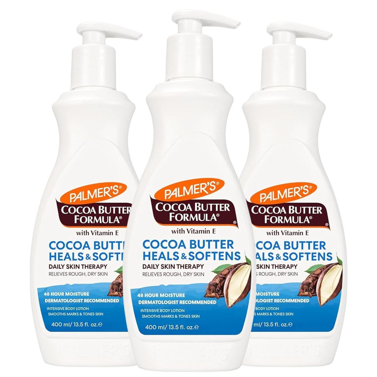 Palmers Cocoa Butter Formula with Vitamin E Body Lotion Pump Bottle, 13.5 fl oz
