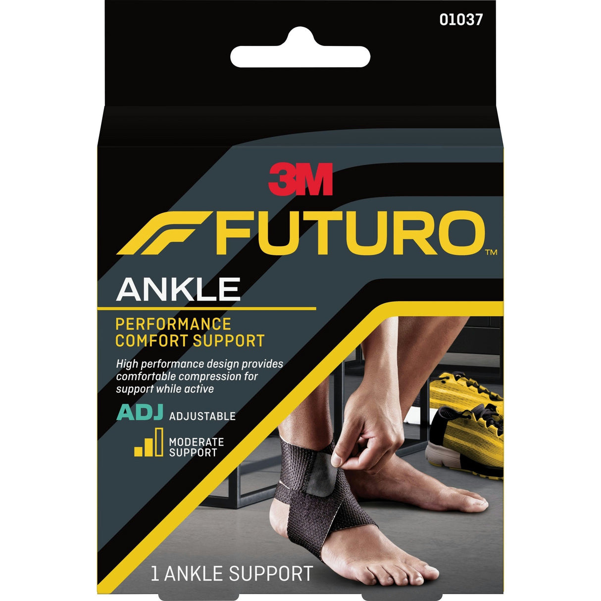 3M Futuro Ankle Brace, Low Profile, Black