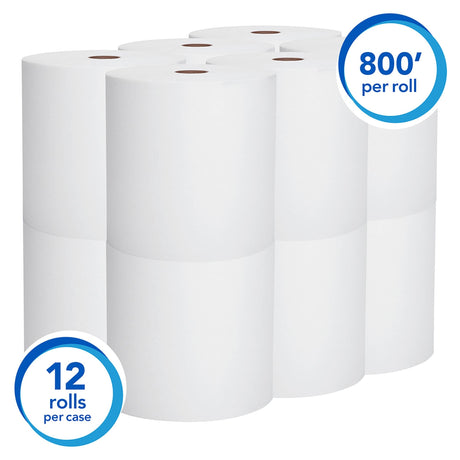 Scott Essential Paper Towel, Hardwound Roll, 8" x 800', White, Paper - 01040 - LL Medico