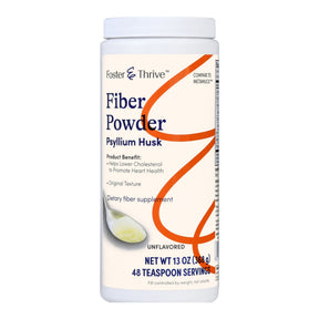Foster & Thrive Fiber Powder, Psyllium Husk, Original Texture, Unflavored, 13 oz - 01093995616 - LL Medico
