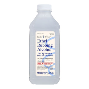 Foster & Thrive 70% Ethyl Rubbing Alcohol, Antiseptic, Topical Liquid, 16 oz Bottle - 01093995988-Single - LL Medico