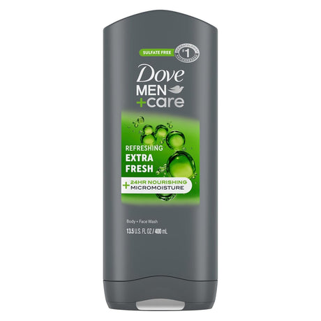 Dove Men+Care Body and Face Wash, Extra Fresh, 13.5 fl oz