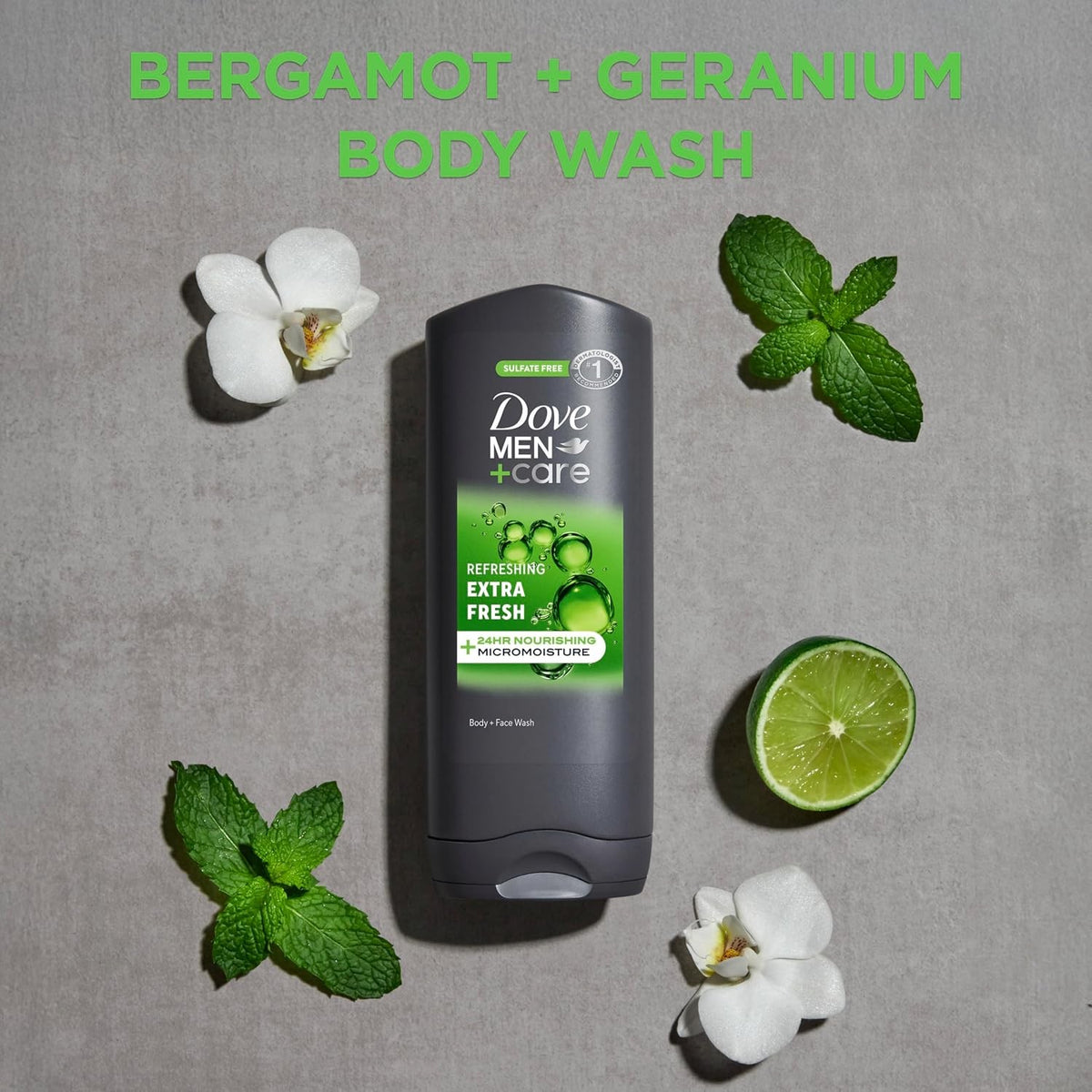 Dove Men+Care Body and Face Wash, Extra Fresh, 13.5 fl oz