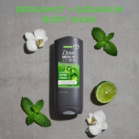 Dove Men+Care Body and Face Wash, Extra Fresh, 13.5 fl oz